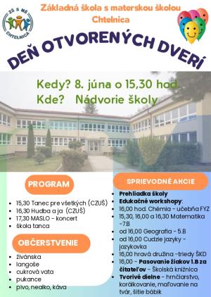 Deň orovorených dverí na ZŠ v Chtelnici